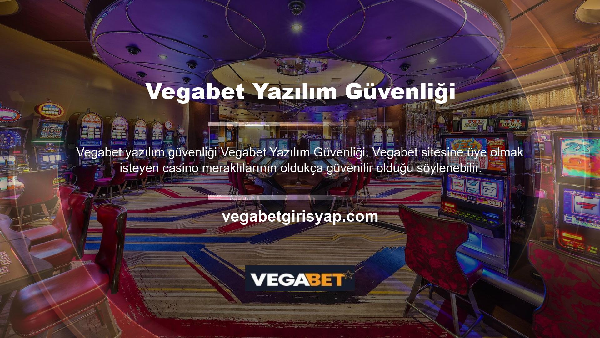 Vegabet yazılım güvenlik web sitesi, casino severlere hızlı ve kaliteli hizmet sunmak için inanılmaz bir iş çıkardı